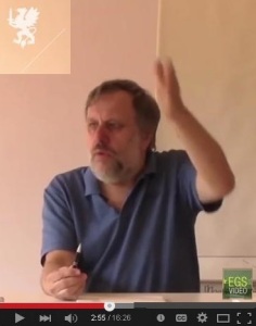 Slavoj Zizek's talk on "Not Knowing" (YouTube)